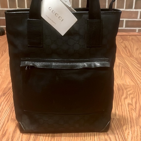 Gucci Handbags - Authentic GUCCI GG web monogram canvas & leather tote bag